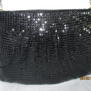 Vintage Black Mesh Evening Bag